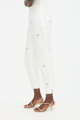 Complice 90s Linen Embroidered Suit