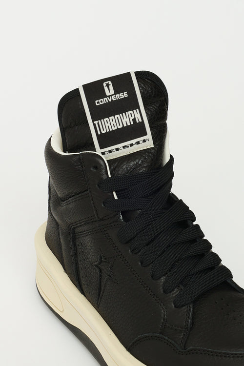 Converse x Drkshdw Turbowpn Black Mid Sneakers