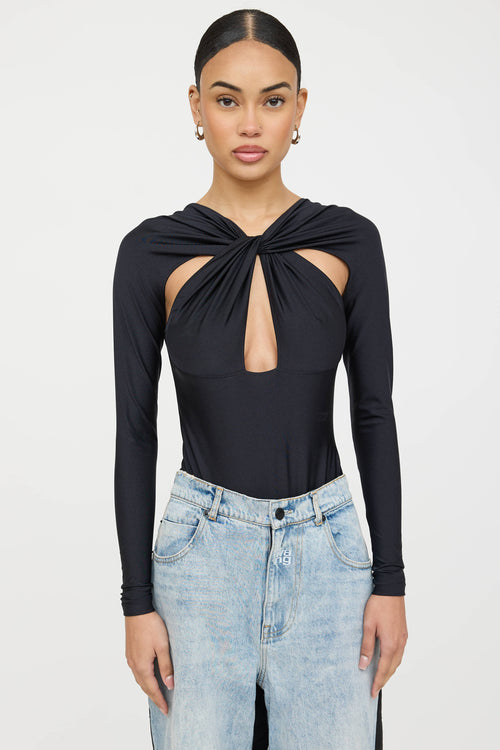 Coperni Knotted Cut Out Bodysuit