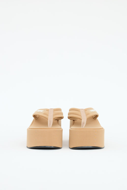 Coperni Logo Platform Wedge Sandal