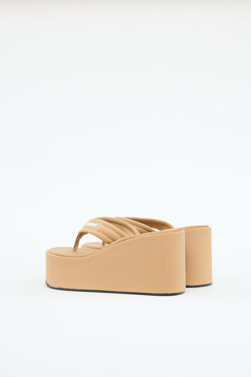 Coperni Logo Platform Wedge Sandal
