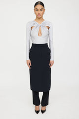 Coperni Knotted Cut Out Bodysuit