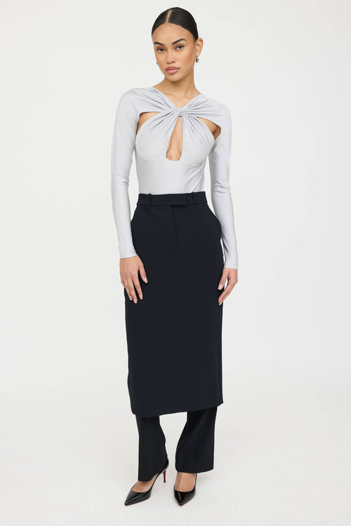 Coperni Knotted Cut Out Bodysuit