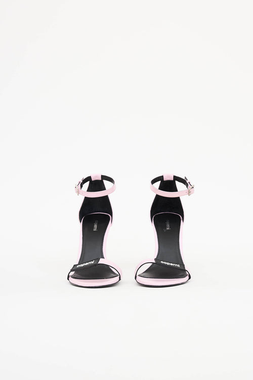 Coperni Skinny Strap Logo Heel
