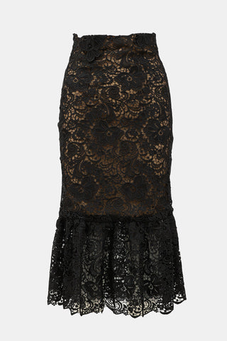Costarellos Lace Skirt