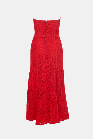 Costarellos Lace Strapless Sharie Dress