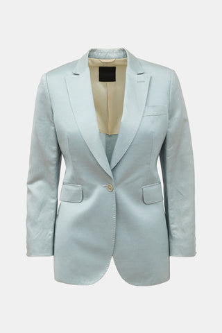 Costume National Satin Single Button Blazer