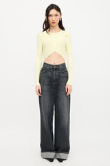 Courrèges Criss Cross Logo Top