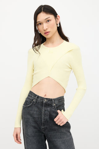 Courrèges Criss Cross Logo Top