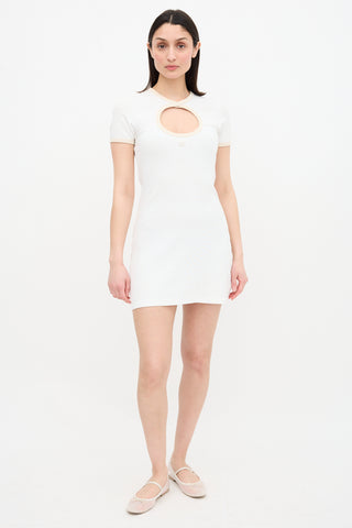 Cutout Logo T-Shirt Dress