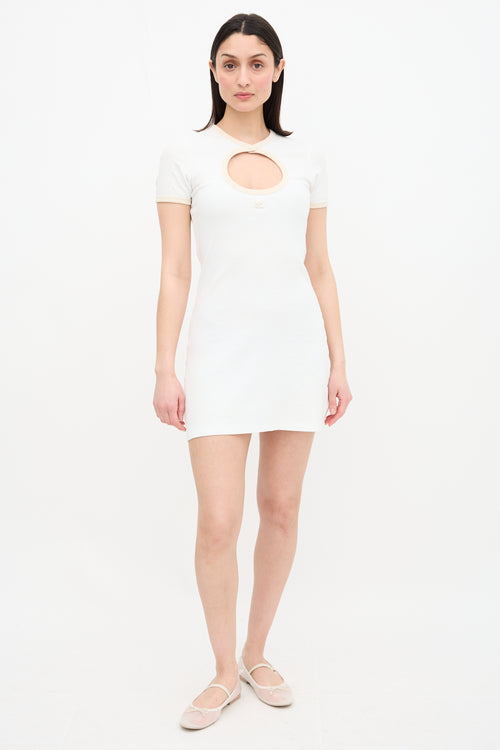 Cutout Logo T-Shirt Dress