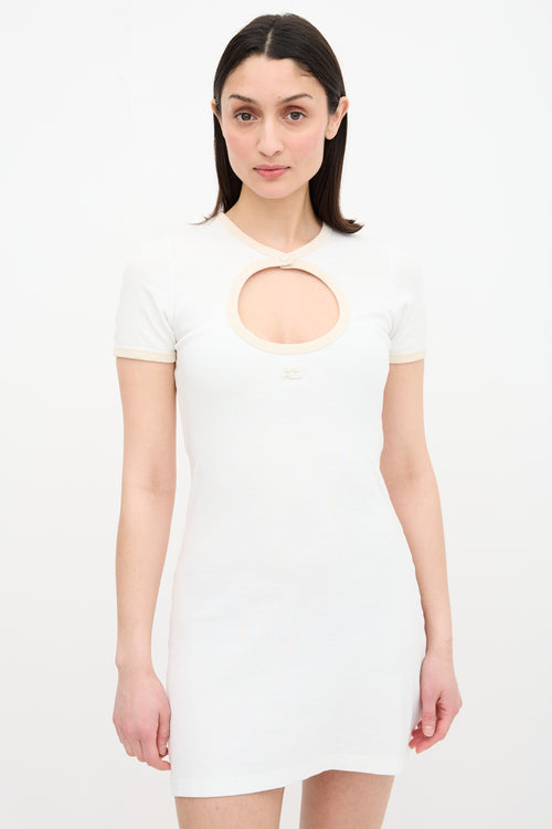 Cutout Logo T-Shirt Dress