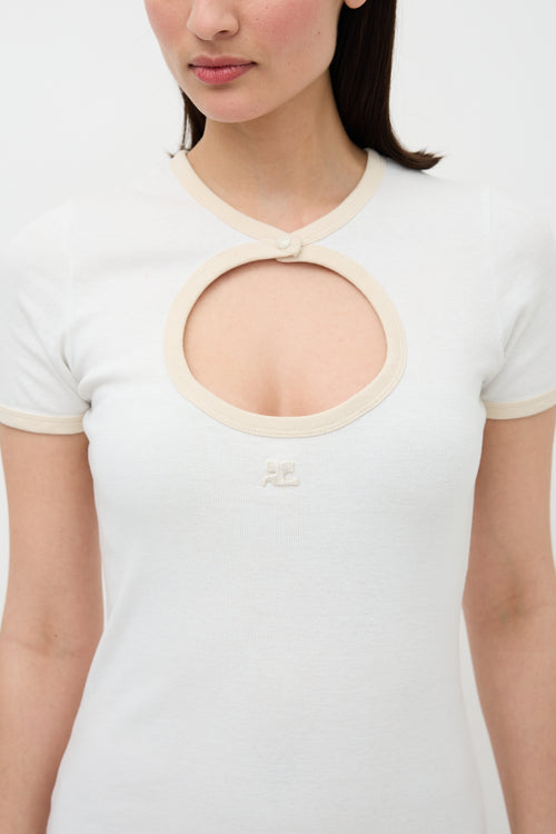Cutout Logo T-Shirt Dress