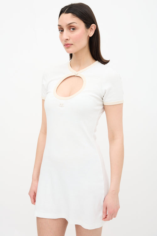 Cutout Logo T-Shirt Dress