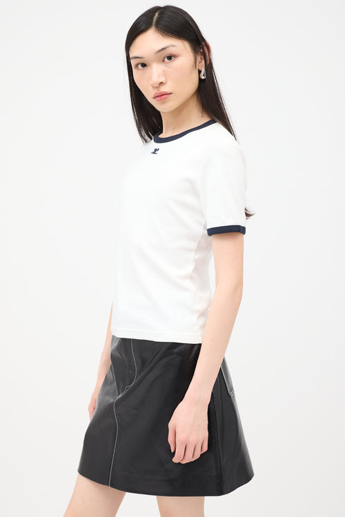 Courrèges Logo Ringer T-Shirt
