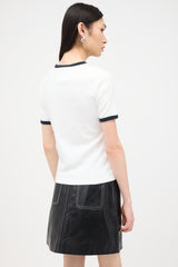 Courrèges Logo Ringer T-Shirt