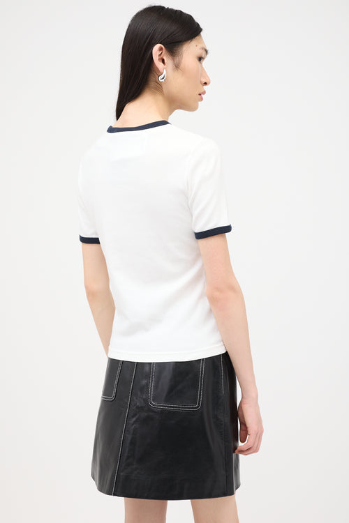 Courrèges Logo Ringer T-Shirt