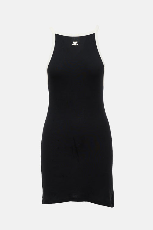 Courrèges Logo Halter Tank Dress
