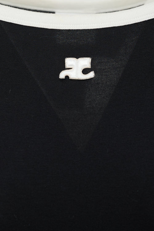 Courrèges Logo Halter Tank Dress