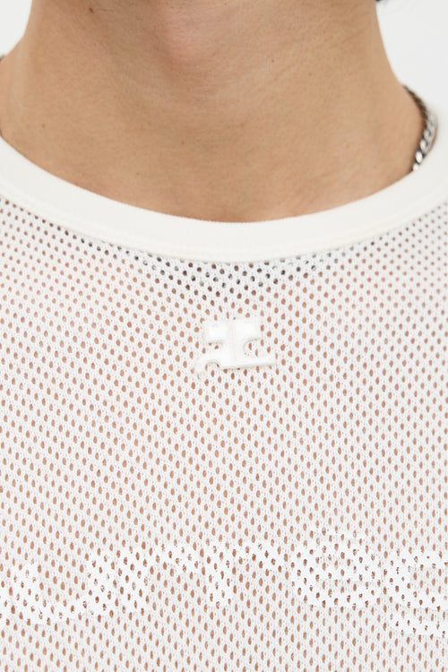 Courrèges Mesh Logo T-Shirt
