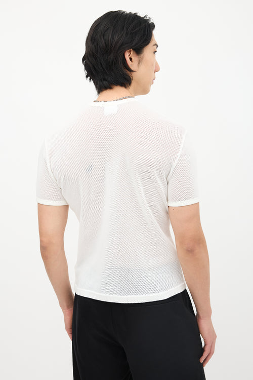 Courrèges Mesh Logo T-Shirt