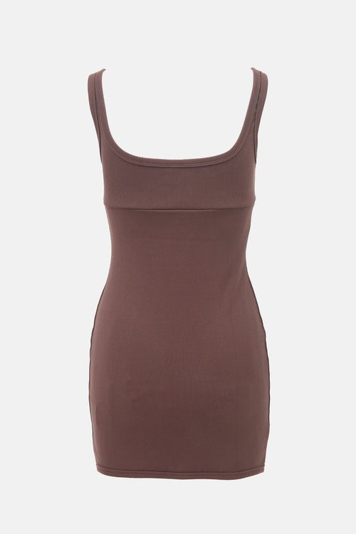 Courrèges Ribbed Garter Mini Dress