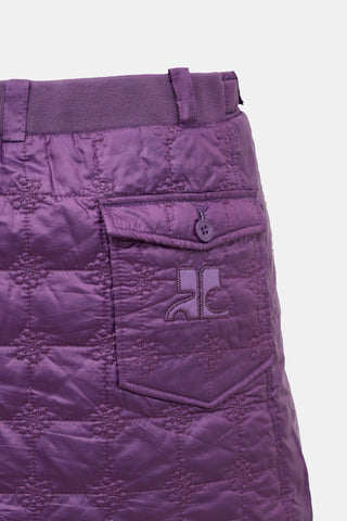 Courrèges Sport Futur Quilted Skirt