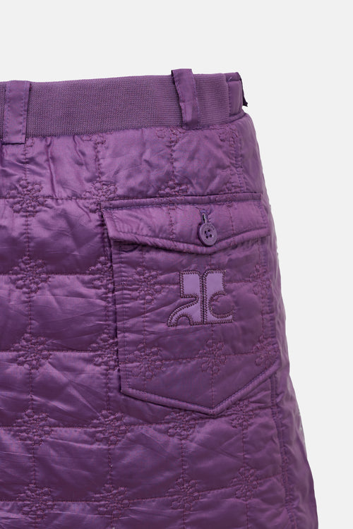 Courrèges Sport Futur Quilted Skirt