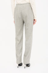 Courrèges Vintage Wool Straight Leg Trouser