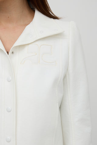 Courrèges Vinyl Logo Jacket