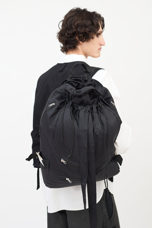 Craig Green X Bjorn Borg FW 2016 Black Drawstring Backpack