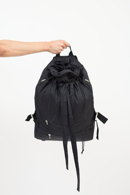 Craig Green X Bjorn Borg FW 2016 Black Drawstring Backpack VSP Consignment