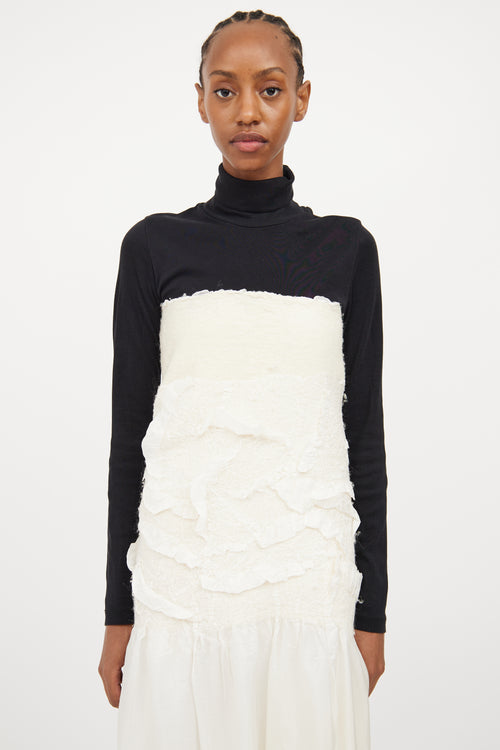VSP Archive Cream Wool & Silk Wrap Dress