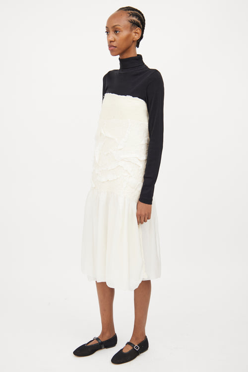 VSP Archive Cream Wool & Silk Wrap Dress