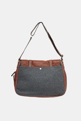 Brunello Cucinelli Leather & Felt Messenger Bag