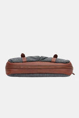 Brunello Cucinelli Leather & Felt Messenger Bag