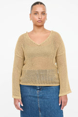 Cult Gaia Knit Tie Hoodie