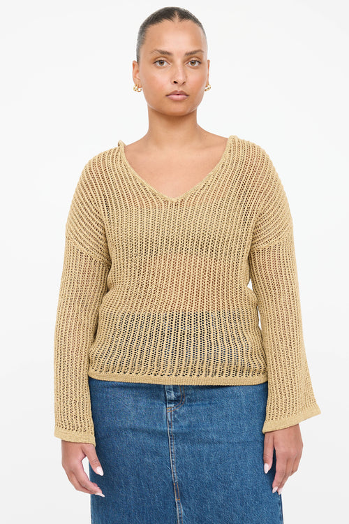 Cult Gaia Knit Tie Hoodie