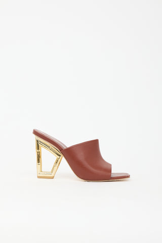 Cult Gaia Leather Astraea Sandal