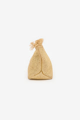 Cult Gaia Metallic Raffia Shanti Clutch