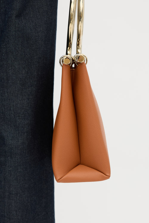 Leather Rose Briefcase Bag