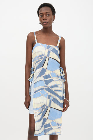 Cult Gaia Printed Este Tunic Top