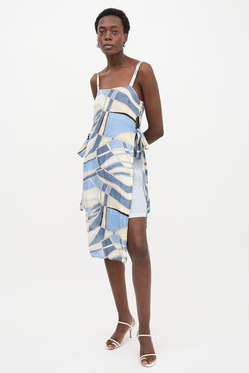 Cult Gaia Printed Este Tunic Top