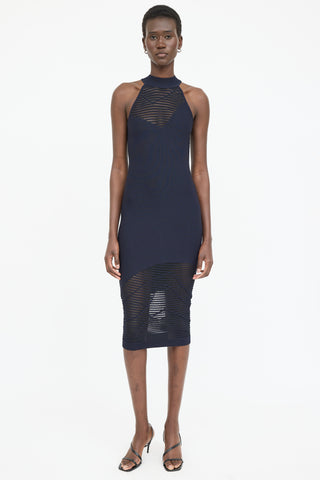 Cushnie et Ochs Knit Sleeveless Halter Dress