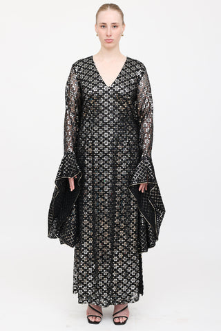 VSP Archive Sequin Mesh Gown