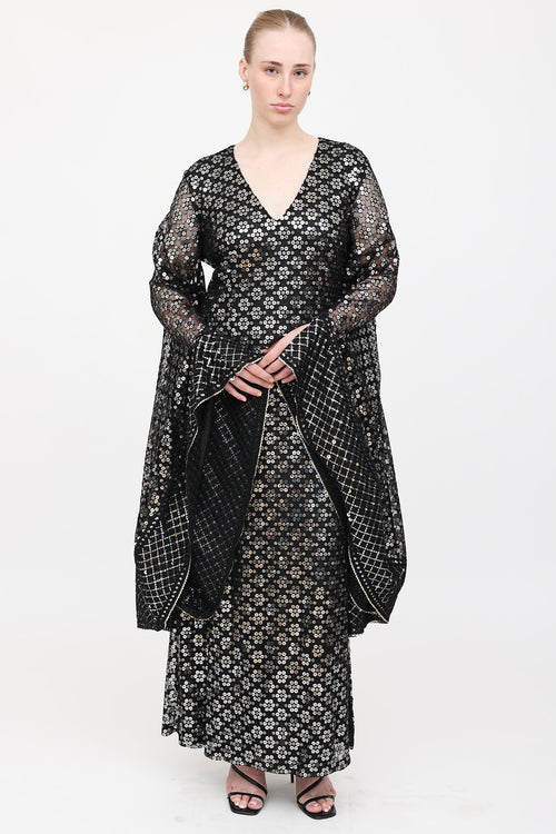 VSP Archive Sequin Mesh Gown
