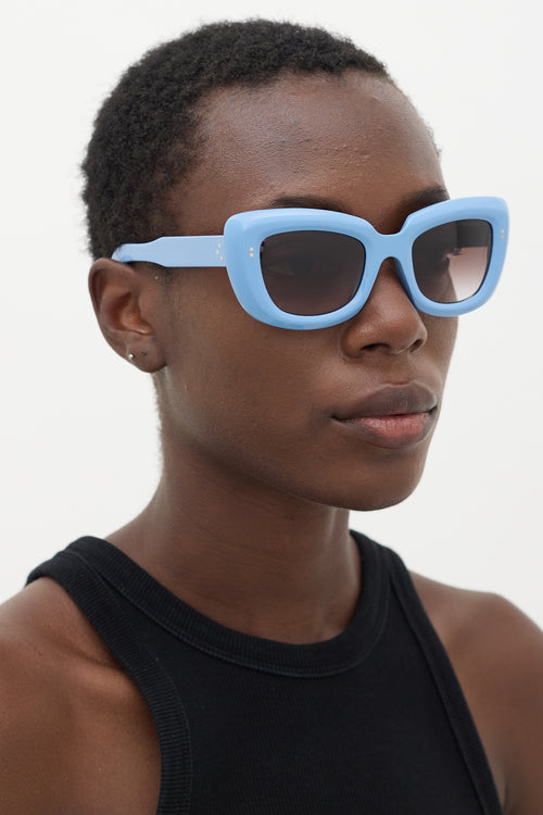 Cutler And Gross Blue 9797 Tapered Sunglasses