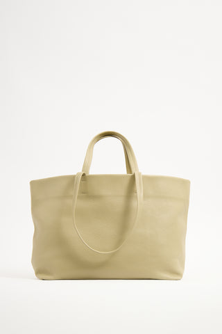 Cuyana Sage Green Leather Classic Easy Tote