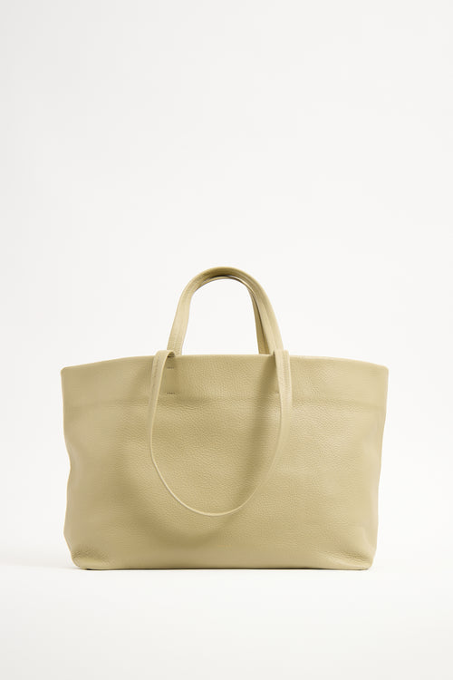 Cuyana Sage Green Leather Classic Easy Tote