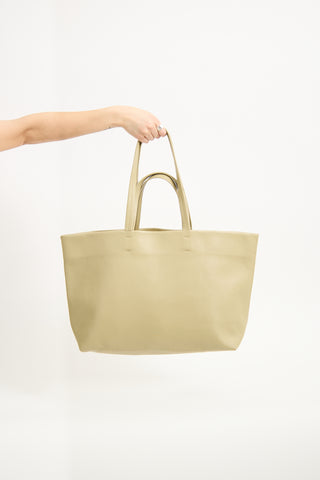 Cuyana Sage Green Leather Classic Easy Tote